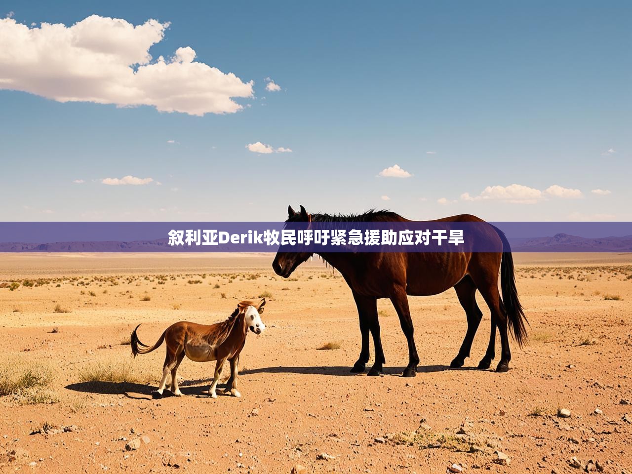 叙利亚Derik牧民呼吁紧急援助应对干旱
