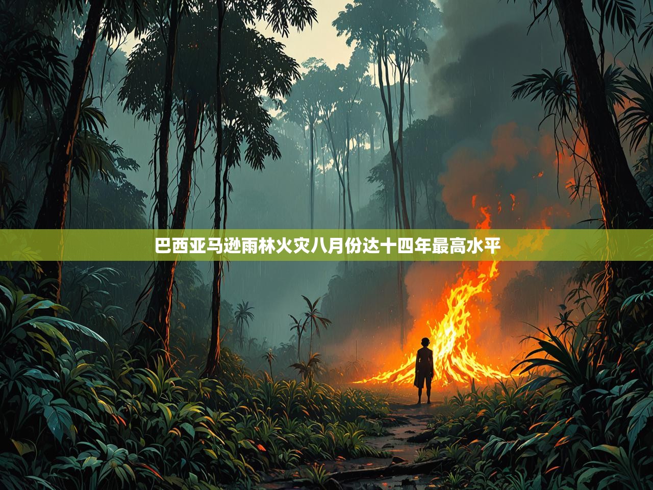 巴西亚马逊雨林火灾八月份达十四年最高水平