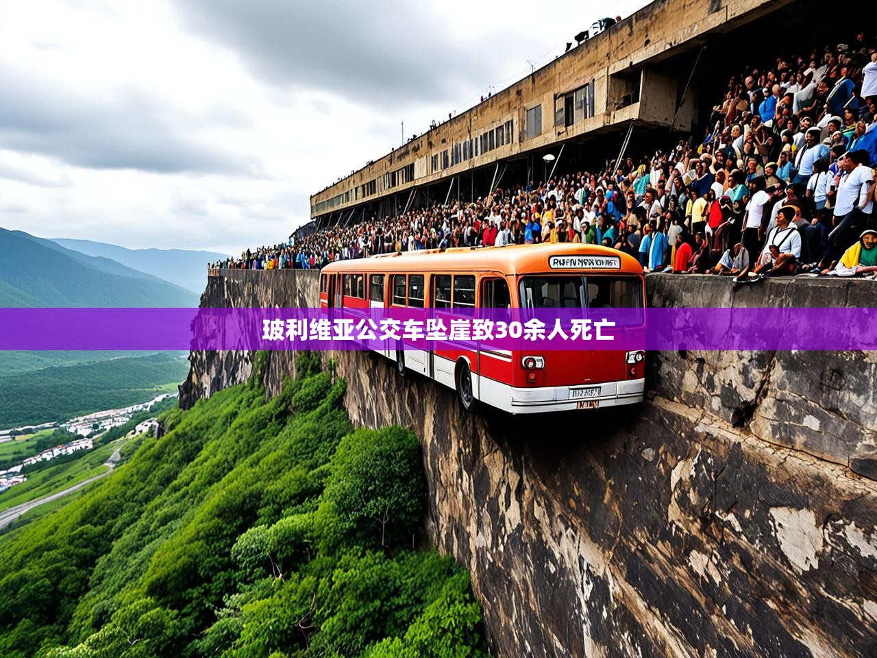 玻利维亚公交车坠崖致30余人死亡