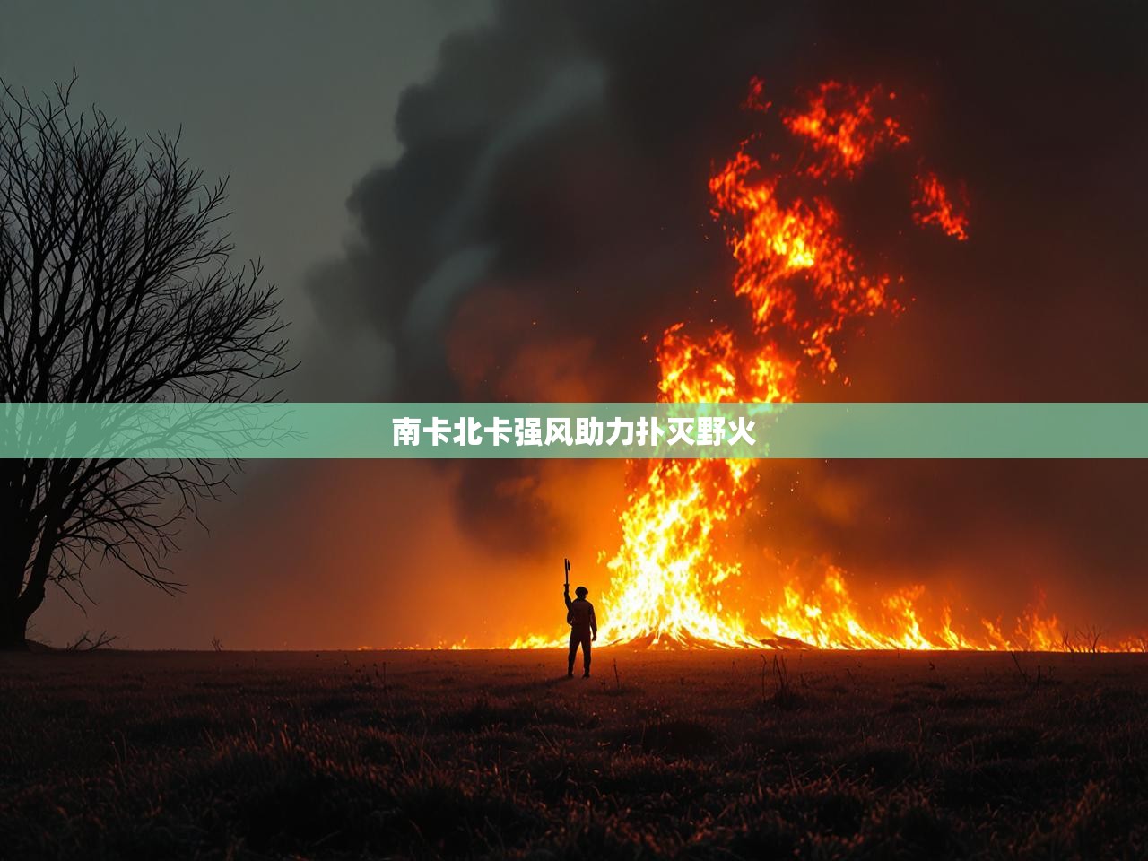 南卡北卡强风助力扑灭野火