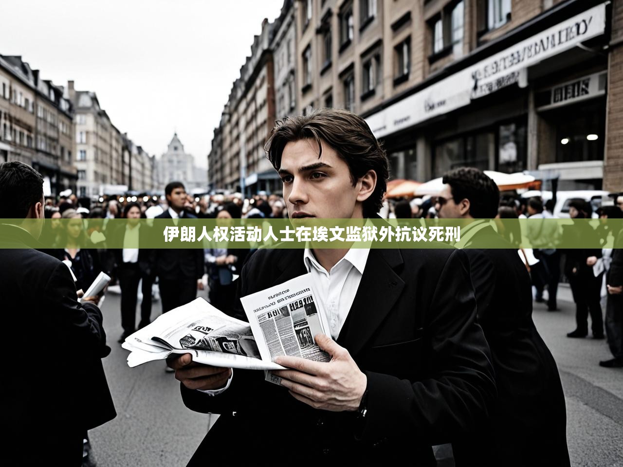 伊朗人权活动人士在埃文监狱外抗议死刑 伊朗人权活动人士在埃文监狱外抗议死刑