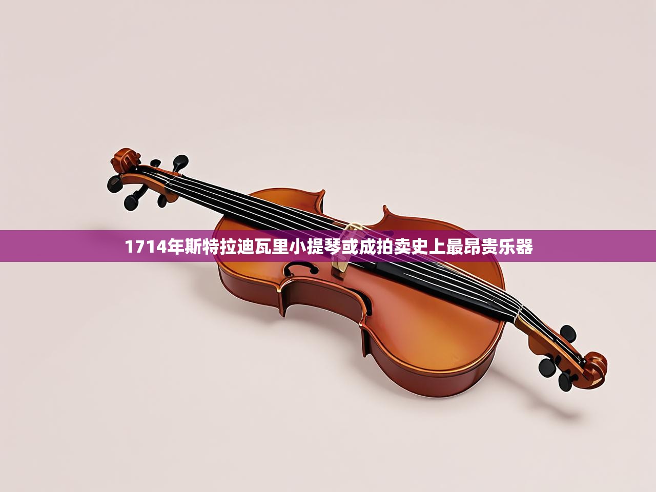 1714年斯特拉迪瓦里小提琴或成拍卖史上最昂贵乐器