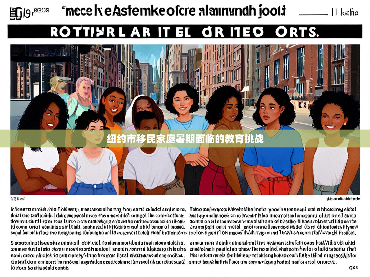 纽约市移民家庭暑期面临的教育挑战
