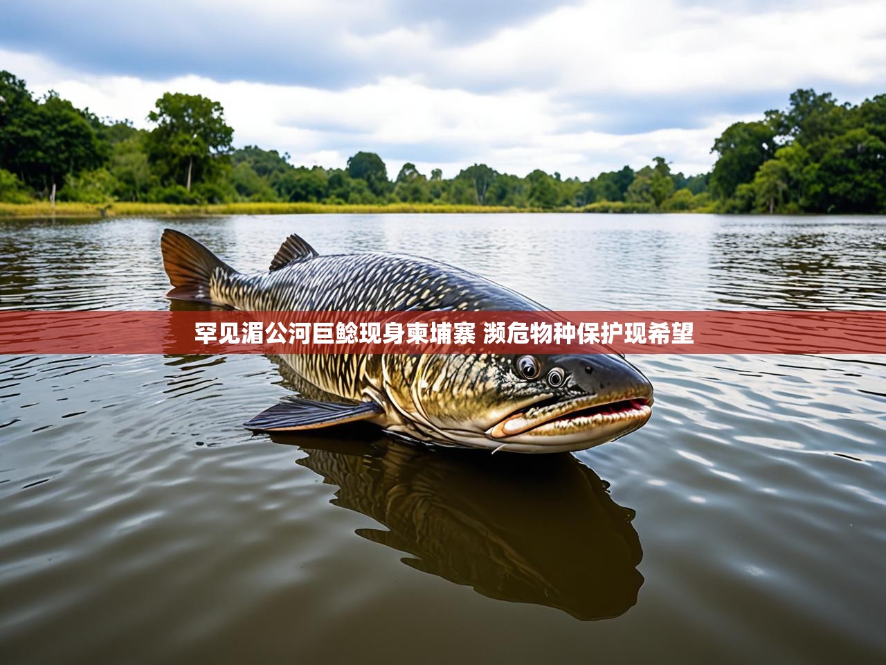 罕见湄公河巨鲶现身柬埔寨 濒危物种保护现希望