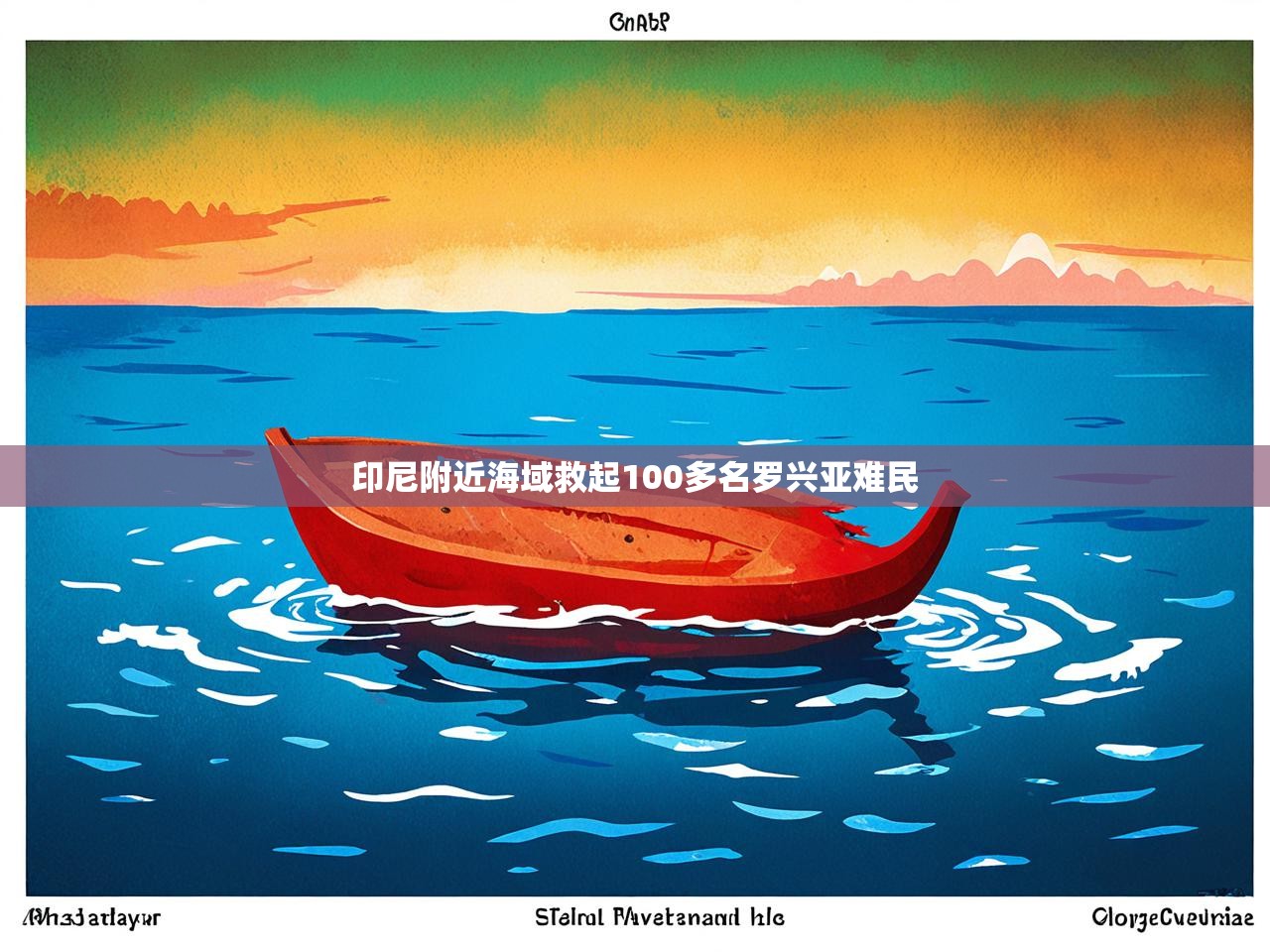 印尼附近海域救起100多名罗兴亚难民