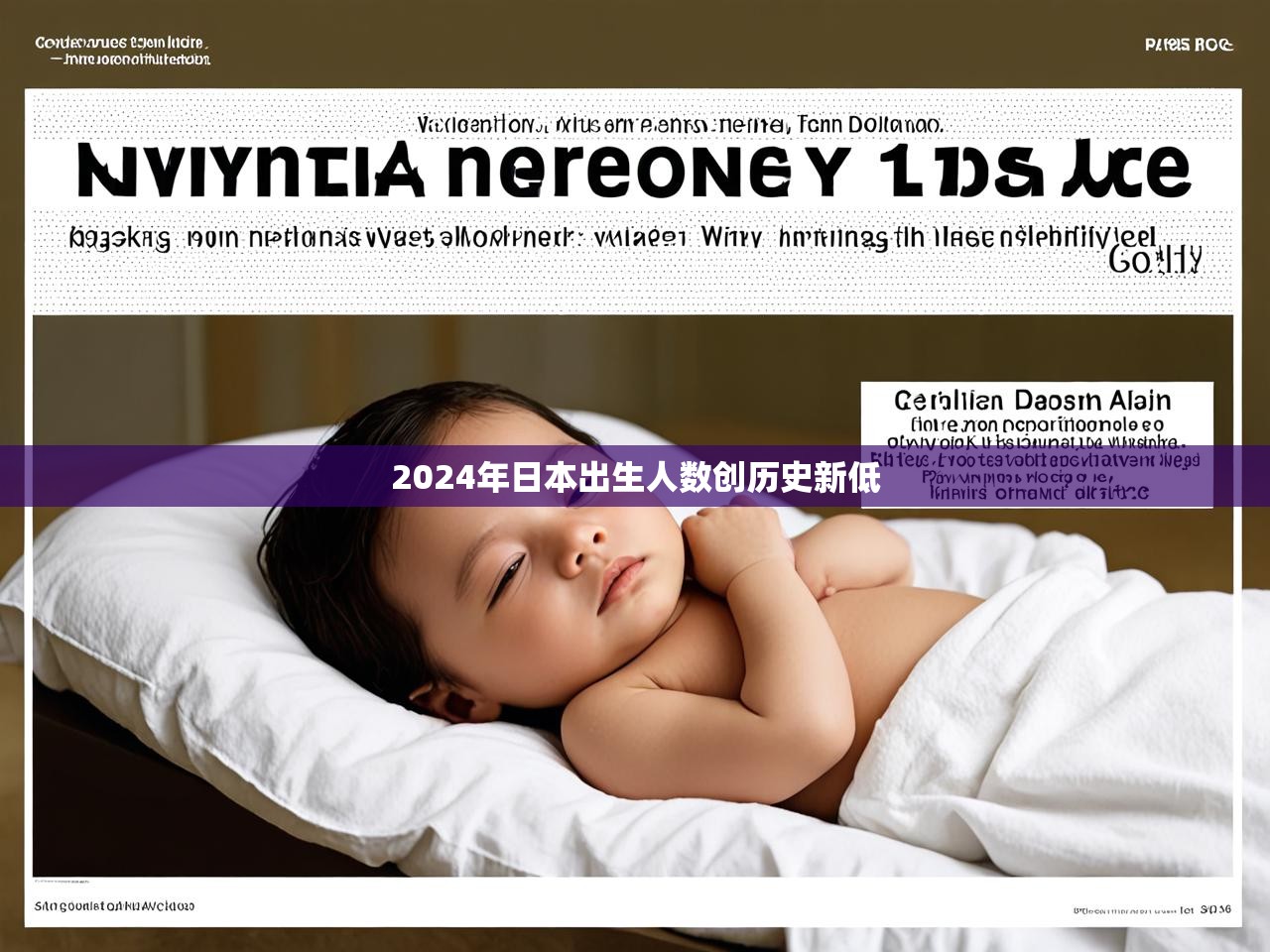 2024年日本出生人数创历史新低 2024年日本出生人数创历史新低