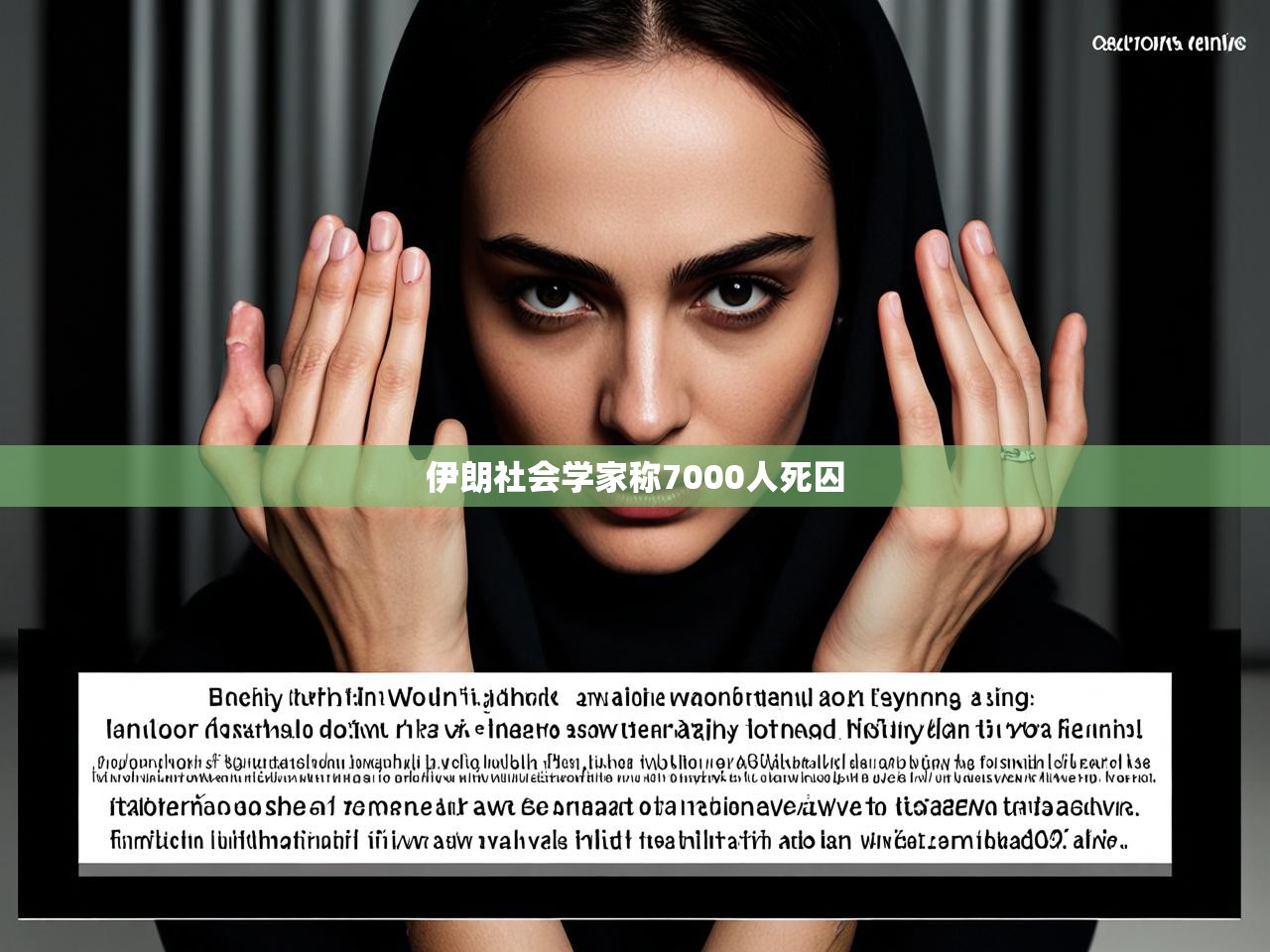 伊朗社会学家称7000人死囚