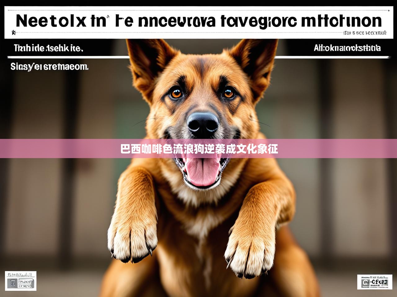 巴西咖啡色流浪狗逆袭成文化象征