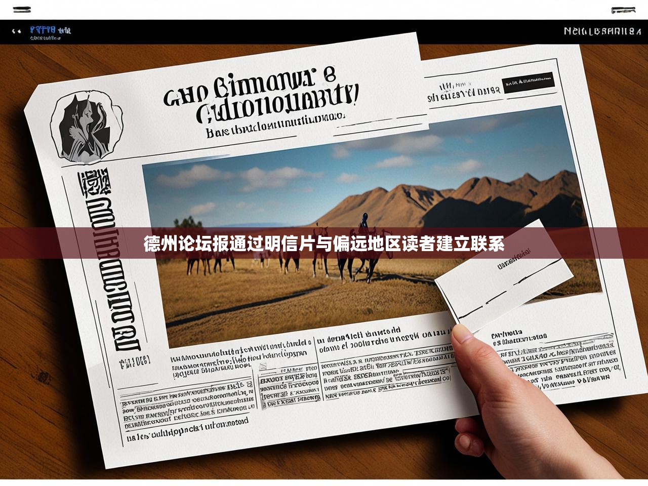 德州论坛报通过明信片与偏远地区读者建立联系
