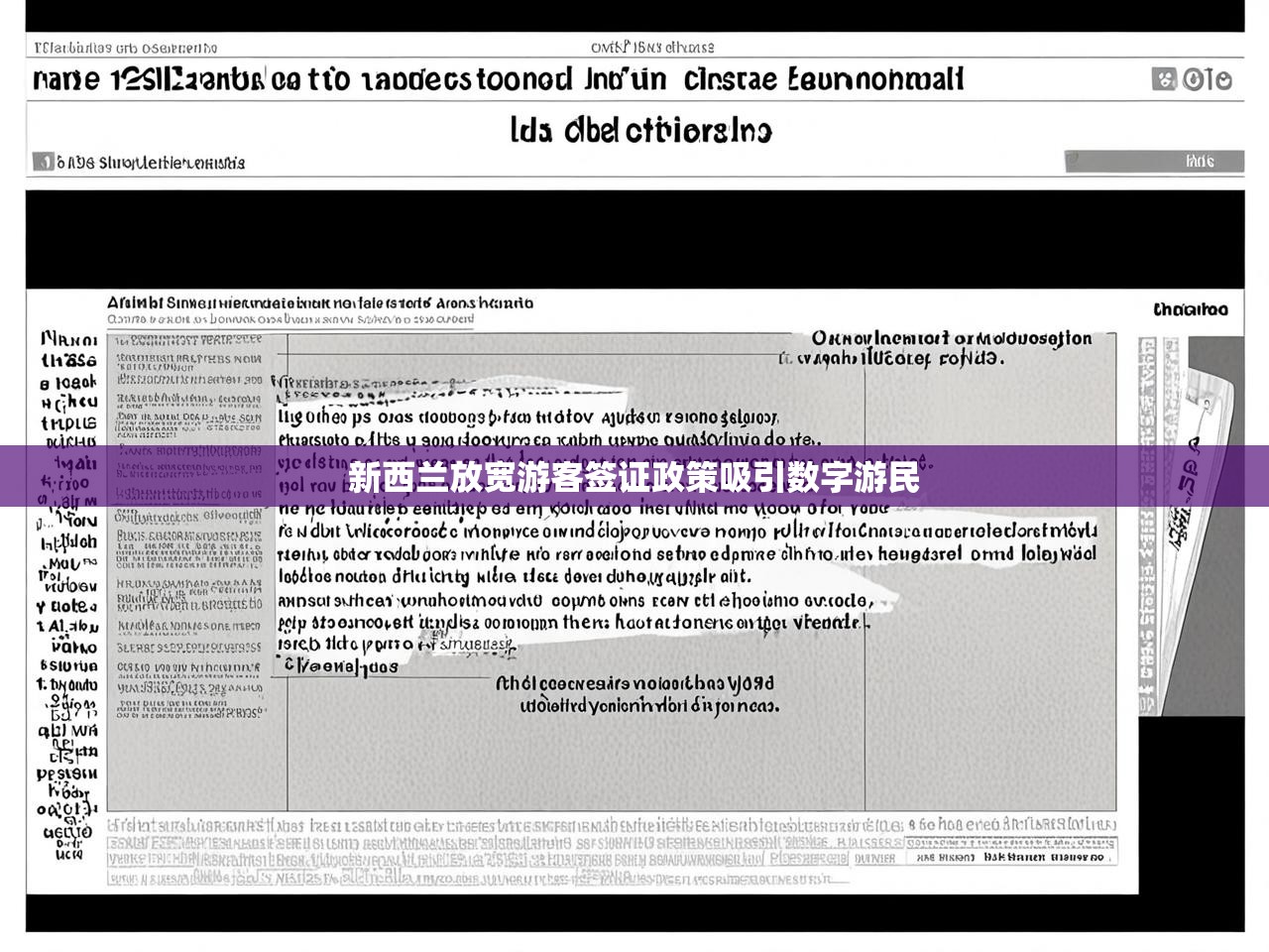 新西兰放宽游客签证政策吸引数字游民