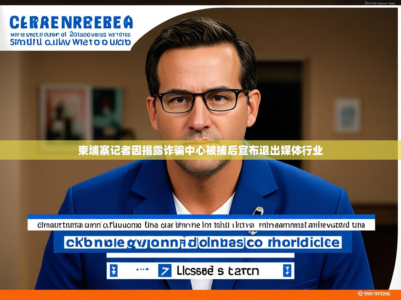 柬埔寨记者因揭露诈骗中心被捕后宣布退出媒体行业