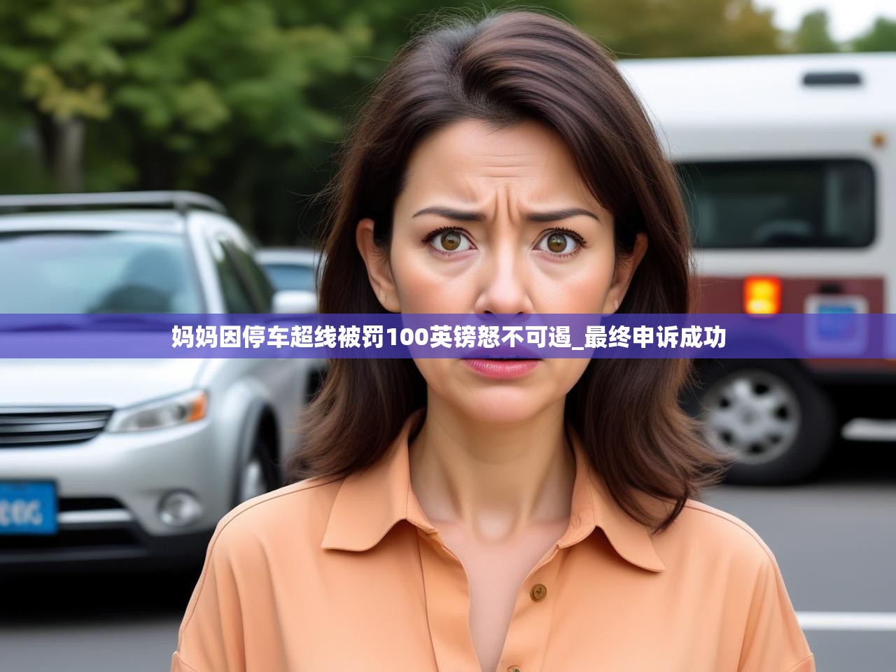 妈妈因停车超线被罚100英镑怒不可遏_最终申诉成功