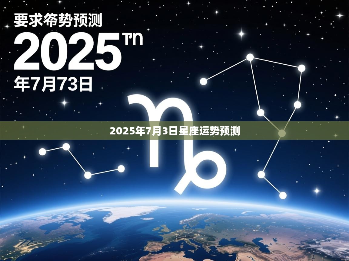 2025年7月3日星座运势预测 2025年7月3日星座运势预测