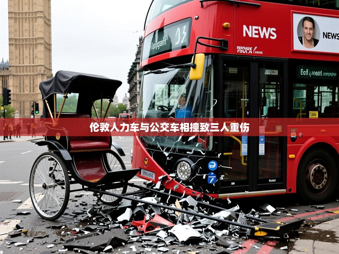 伦敦人力车与公交车相撞致三人重伤