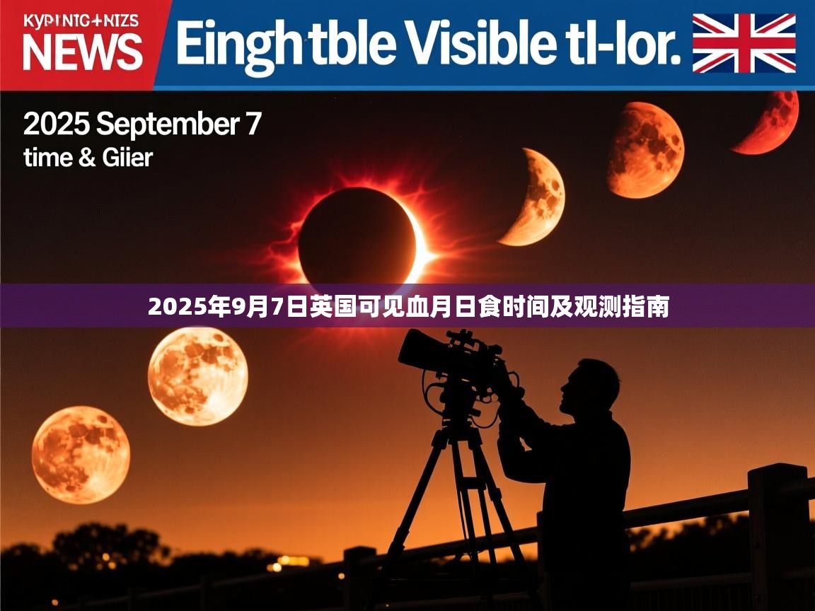 2025年9月7日英国可见血月日食时间及观测指南 2025年9月7日英国可见血月日食时间及观测指南