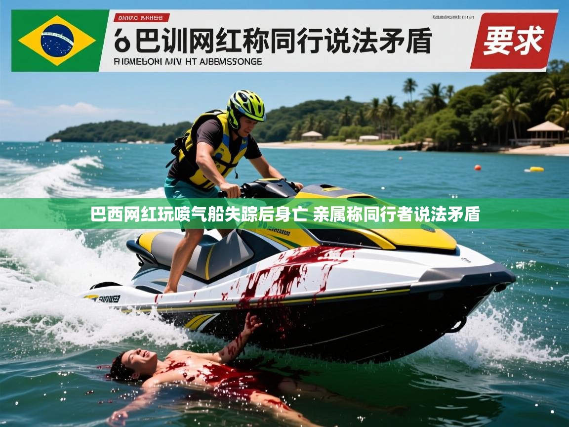 巴西网红玩喷气船失踪后身亡 亲属称同行者说法矛盾