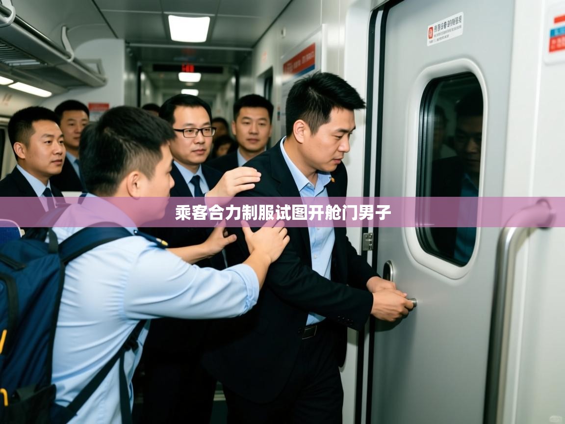 乘客合力制服试图开舱门男子