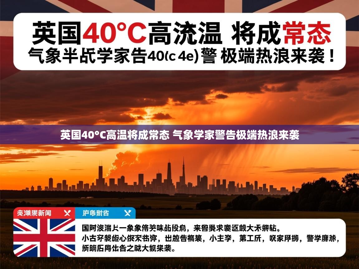 英国40°C高温将成常态 气象学家警告极端热浪来袭 英国40°C高温将成常态 气象学家警告极端热浪来袭