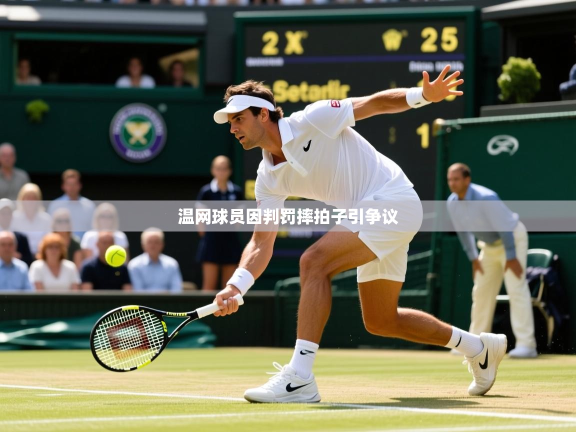 温网球员因判罚摔拍子引争议