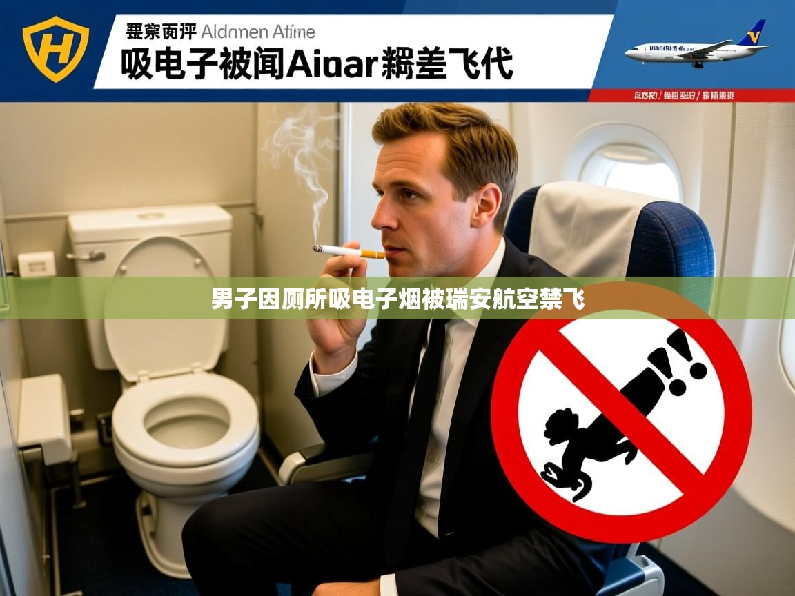 男子因厕所吸电子烟被瑞安航空禁飞