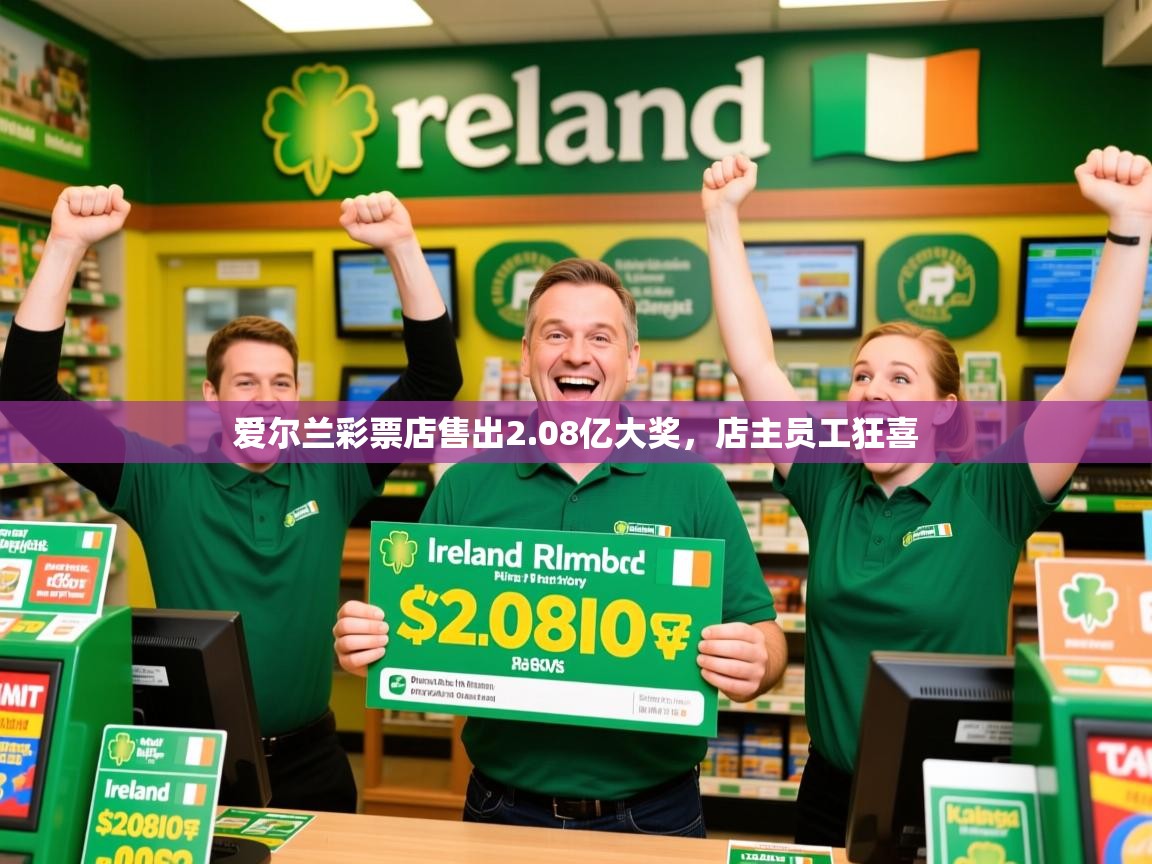 爱尔兰彩票店售出2.08亿大奖，店主员工狂喜
