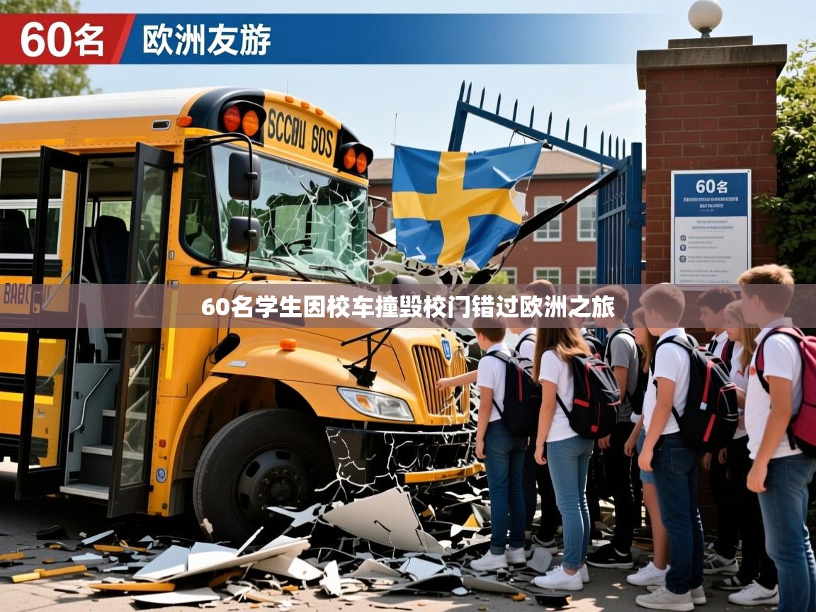 60名学生因校车撞毁校门错过欧洲之旅