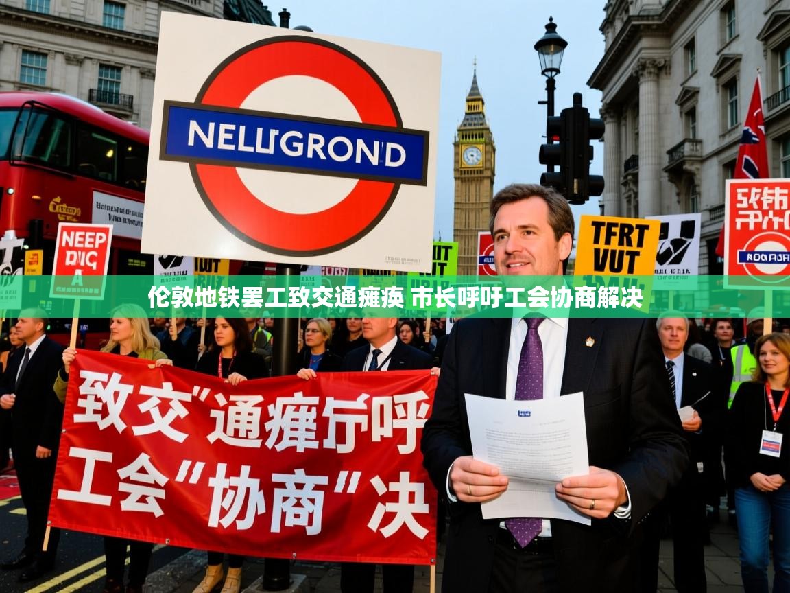 伦敦地铁罢工致交通瘫痪 市长呼吁工会协商解决