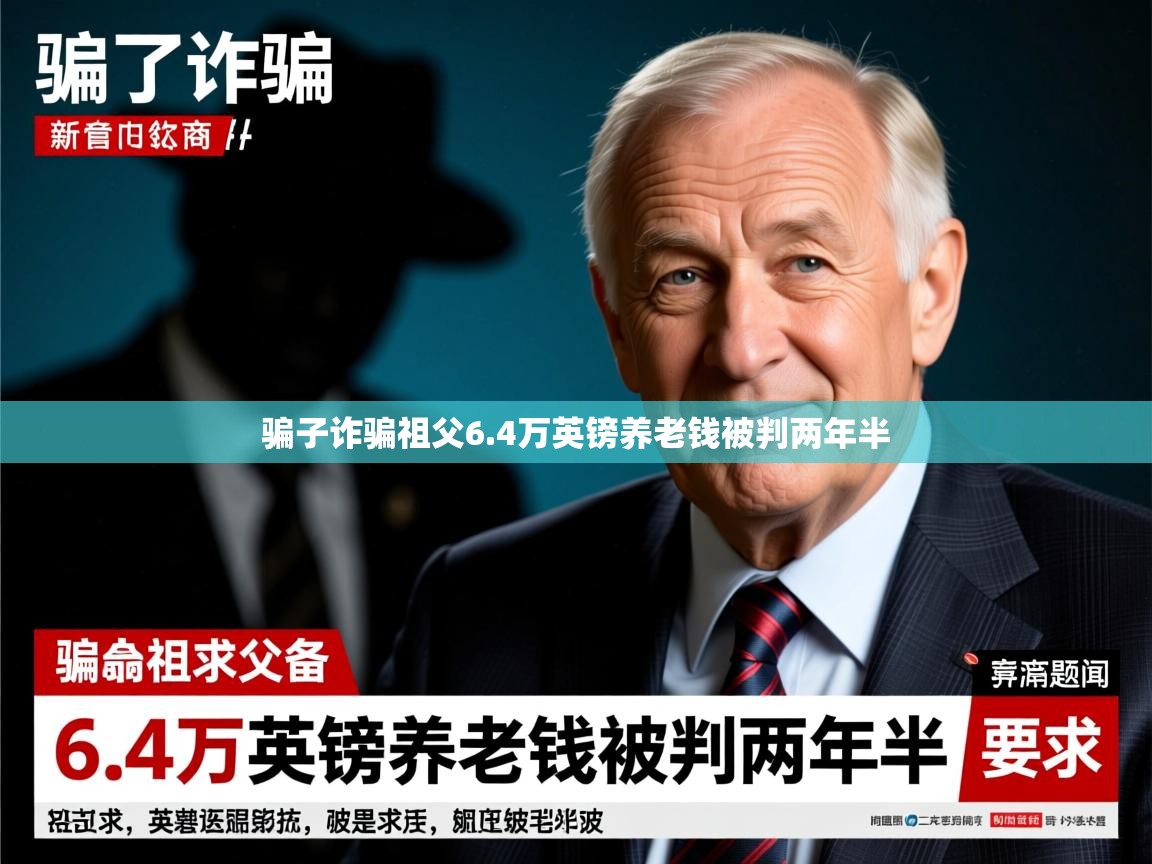 骗子诈骗祖父6.4万英镑养老钱被判两年半
