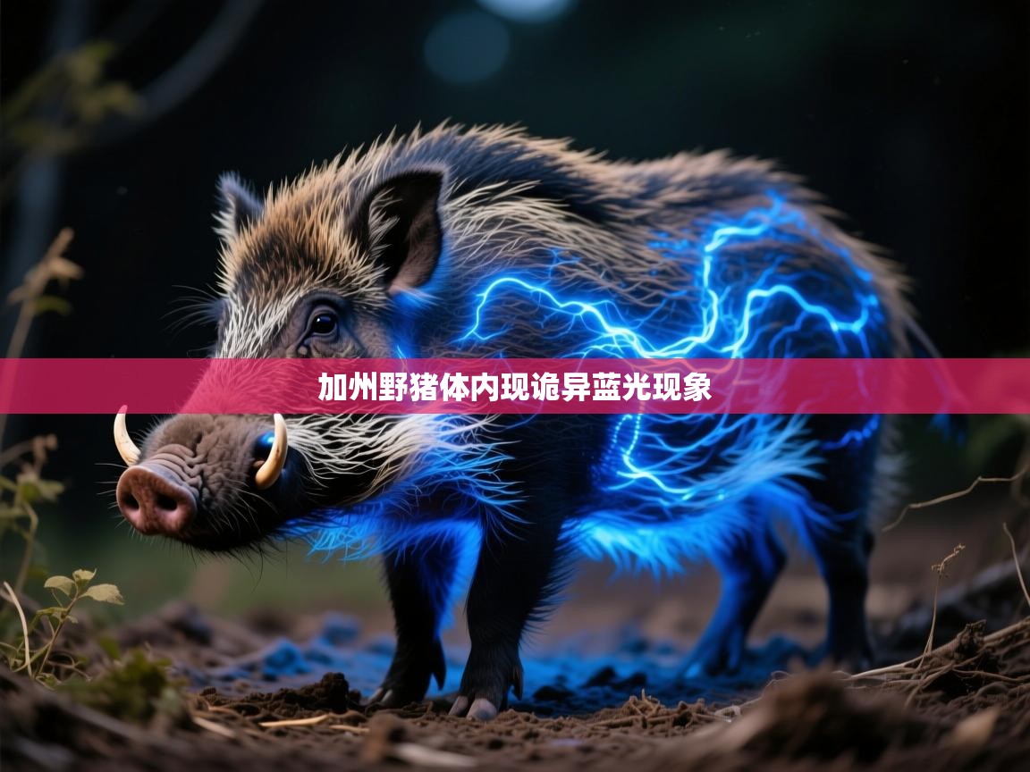 加州野猪体内现诡异蓝光现象