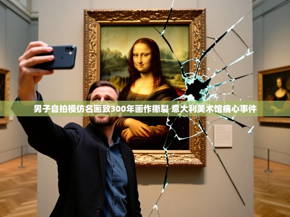 男子自拍模仿名画致300年画作撕裂 意大利美术馆痛心事件 男子自拍模仿名画致300年画作撕裂 意大利美术馆痛心事件