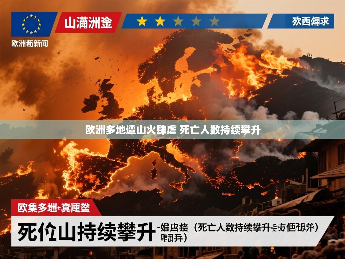 欧洲多地遭山火肆虐 死亡人数持续攀升