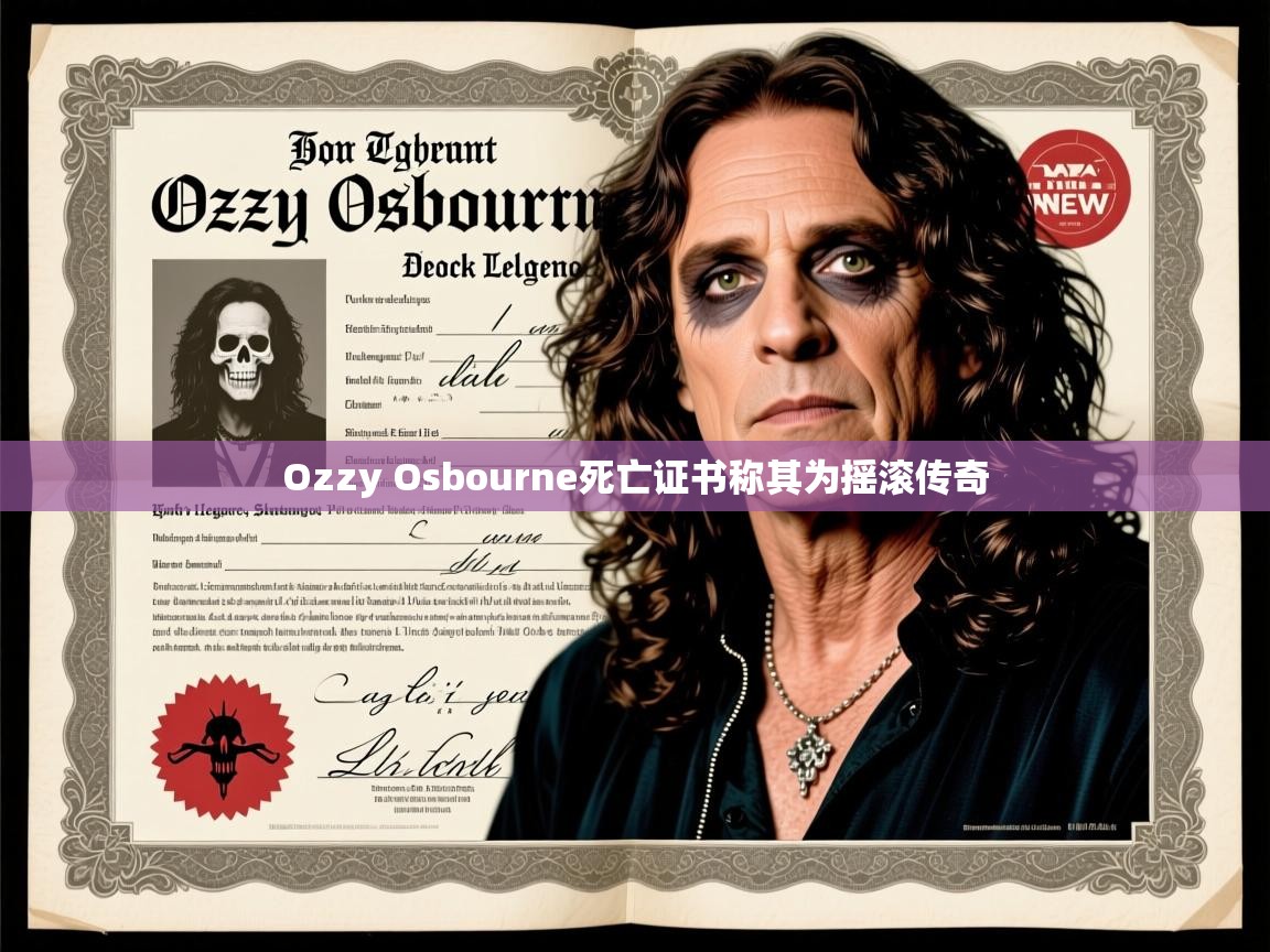 Ozzy Osbourne死亡证书称其为摇滚传奇